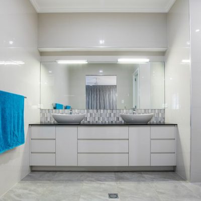 white bathroom interior